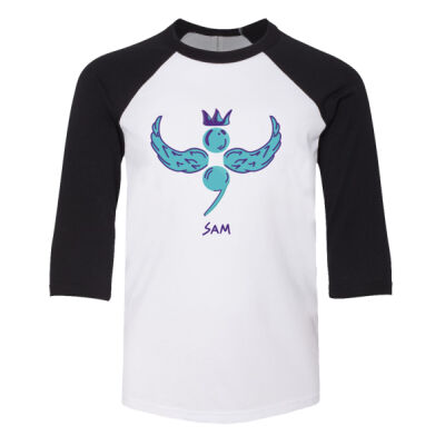 ColorRun FC - Youth Three-Quarter Sleeve Baseball Tee Thumbnail