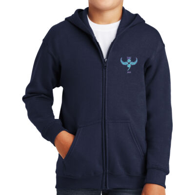 ColorRun LC - Youth Heavy Blend Full Zip Hooded Sweatshirt Thumbnail