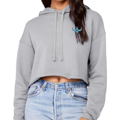 LC - Women's Sponge Fleece Cropped Fleece Hoodie Thumbnail